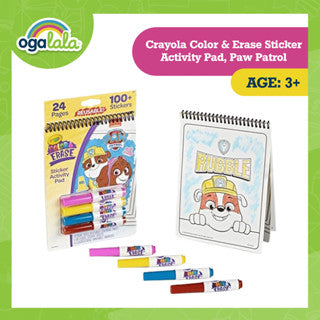 Crayola Color & Erase Sticker Activity Pad - PAW PATROL