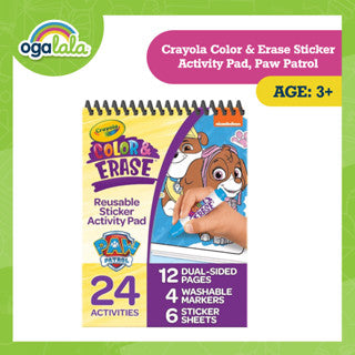 Crayola Color & Erase Sticker Activity Pad - PAW PATROL