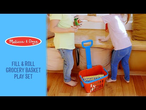 FILL AND ROLL GROCERY BASKET PLAY SET
