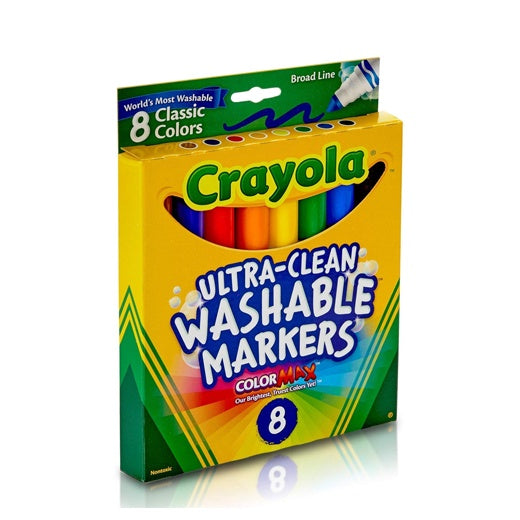 Crayola 16CT W/ CRAYON + 8CT BROADLINE  W/ MARKERS + PENCIL
