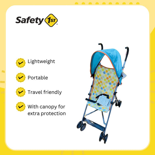 Safety 1st Umbrella Stroller with Canopy - Dots