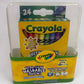 Crayola 24ct Ultra Clean Washable  Crayons With free case