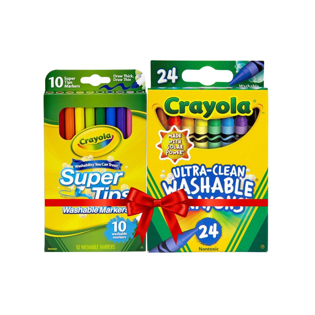 Crayola 24CT WCRY + 10CT Super Tip Washable Marker