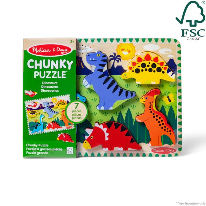 Melissa & Doug Dinosaurs Chunky Puzzle