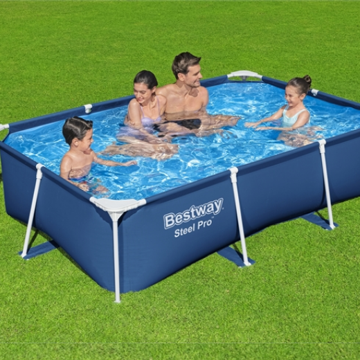 Bestway Steel Pro Frame Swimming Pool Set (8.5 feet by 5.5 feet by 24 inches)