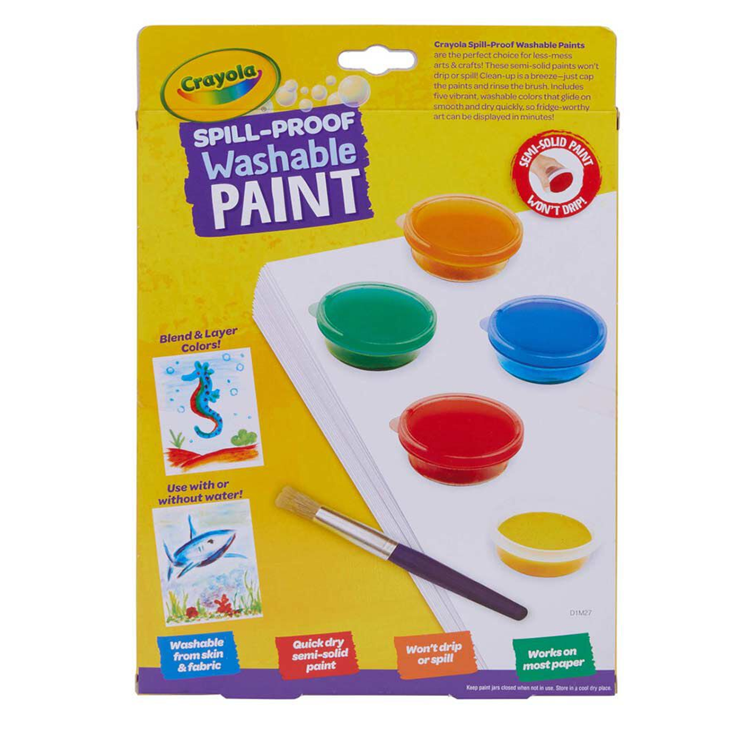 Crayola Spill Proof Washable Paint Kit