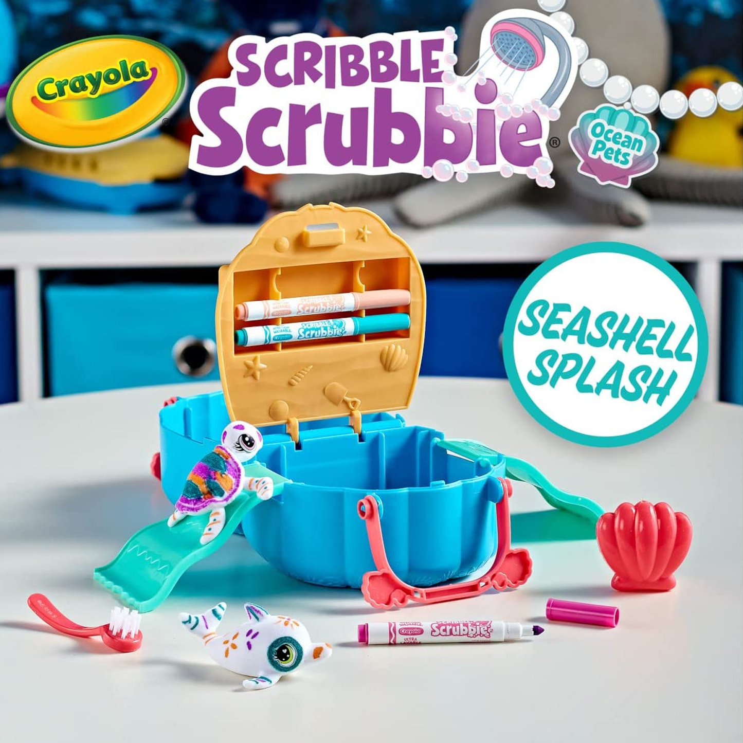 SCRIBBLE SCRUBBIE OCEAN PETS SET,6PK