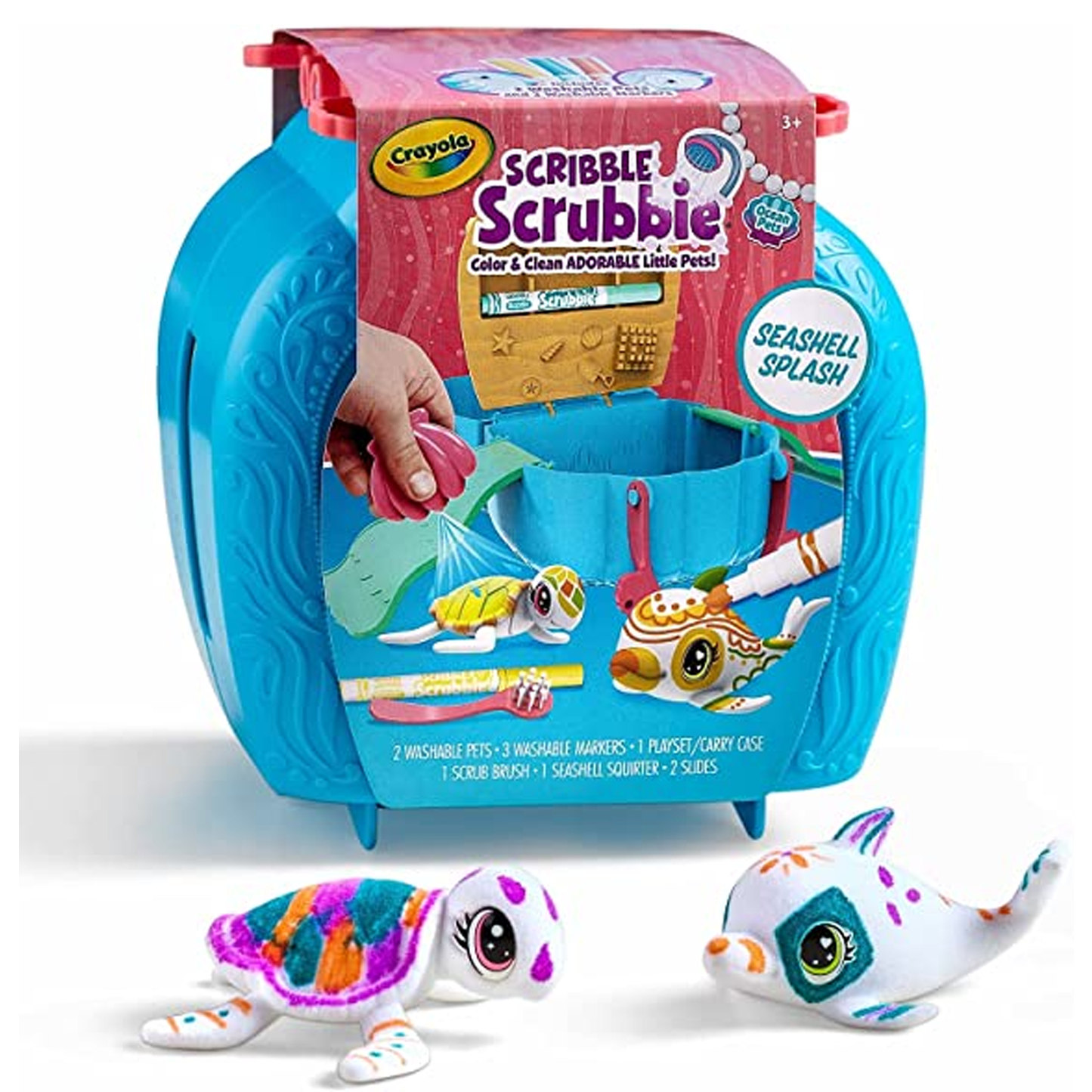 SCRIBBLE SCRUBBIE OCEAN PETS SET,6PK