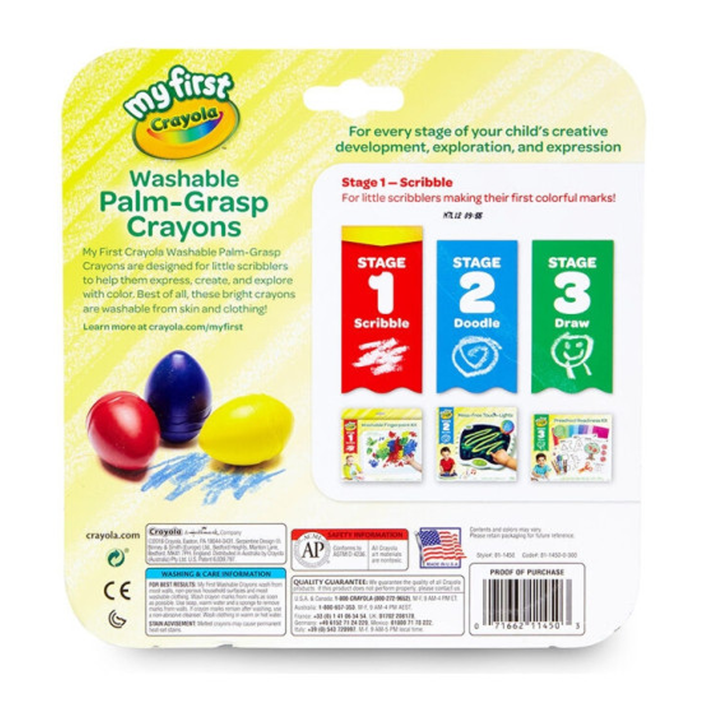 My First Crayola Easy-Grip Egg Shaped Crayons