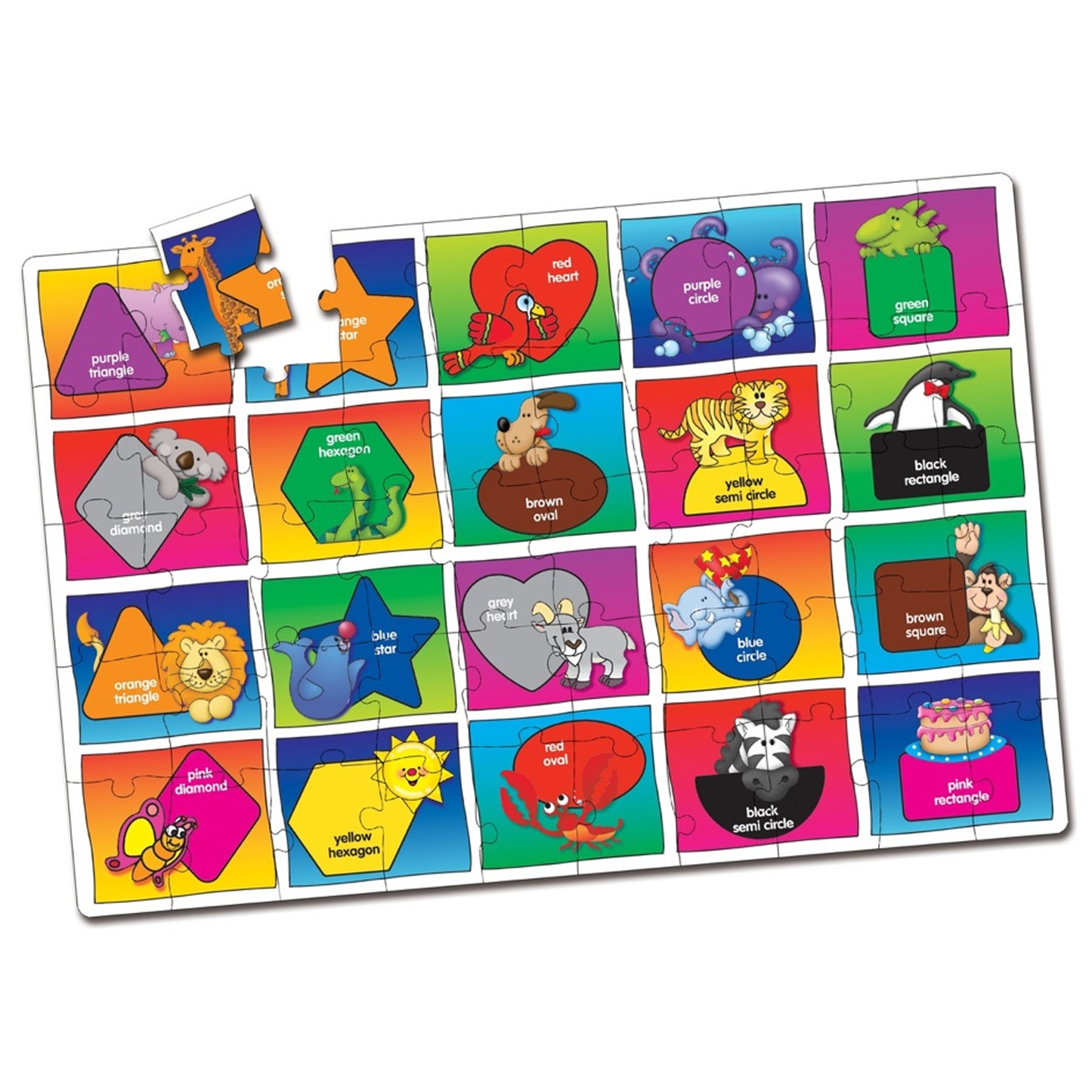 Jumbo Floor Puzzles Colors and Shapes