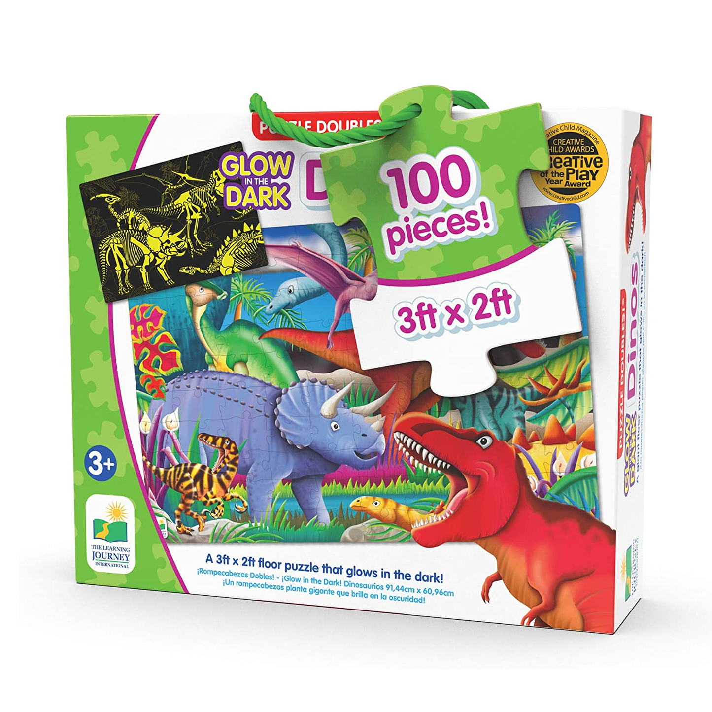 Puzzle Doubles Glow in the Dark Dino