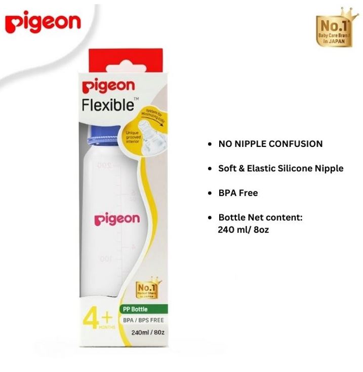 Pigeon RPP Blue Bottle 240ml (M) Twin Pack